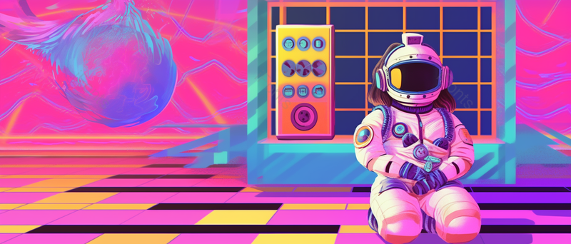 彩色高清大图宇宙航天员插画背景,插画/手绘图,插画/手绘图库,插画/手绘图下载,插画/手绘